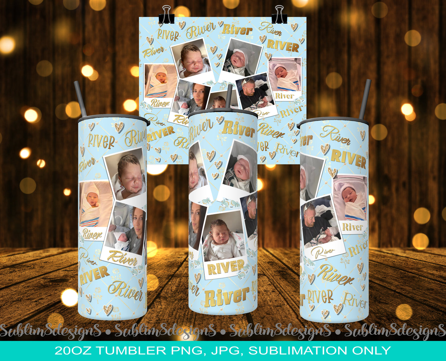 Personalized Baby Tumbler Design