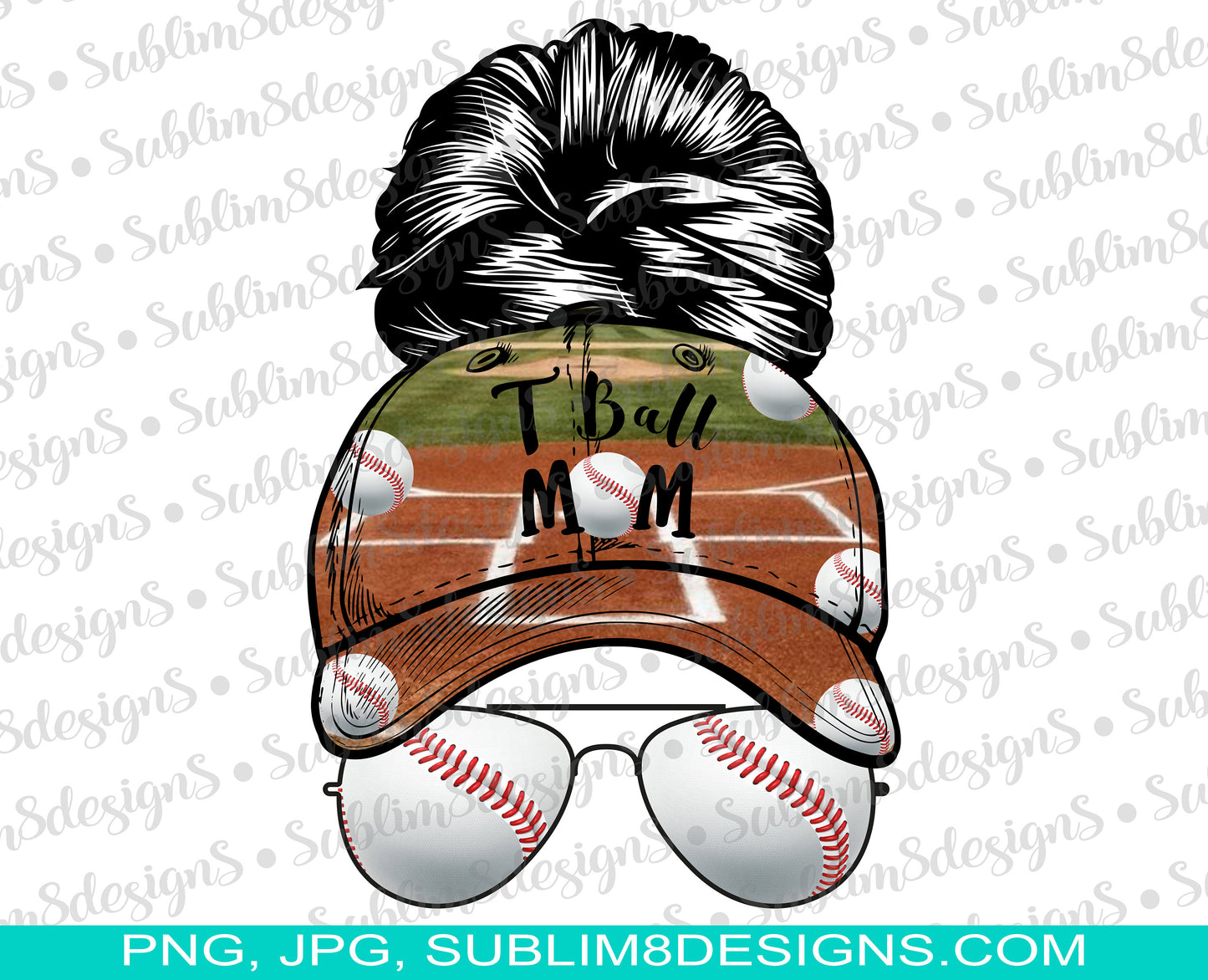 T-Ball Mom | Mom | Birthday Gift For Mom | Gifts For Mom From Daughter | Mom Mug | Mothers Day Gift | Sublimation Design PNG and JPG ONLY