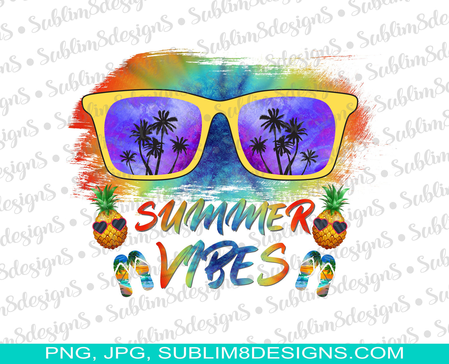 Summer Vibes PNG and JPG ONLY