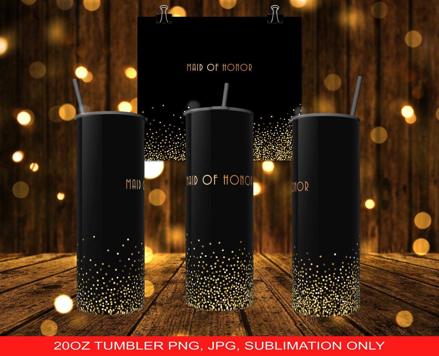 Personalized Blank Bride, Bridesmaid and Maid Of Honor and Matron Of Honor20oz Tumbler Wrap PNG and JPG ONLY