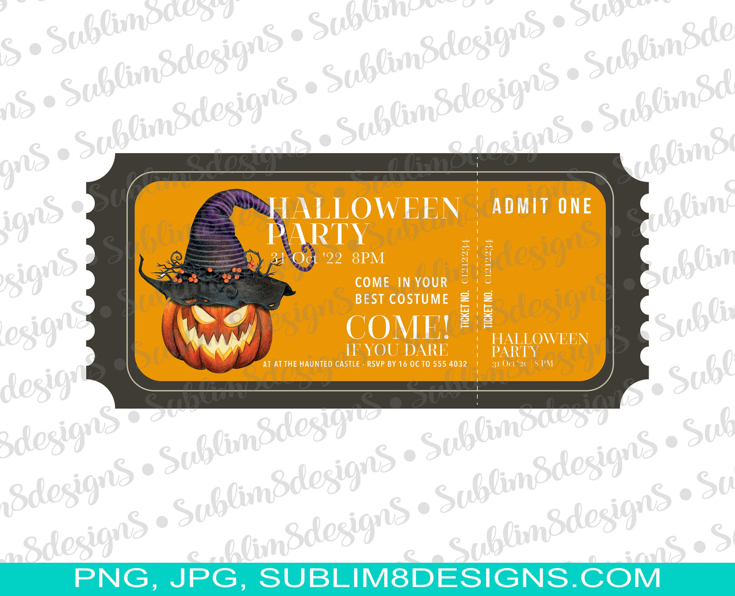 Personalized Halloween Party Invite