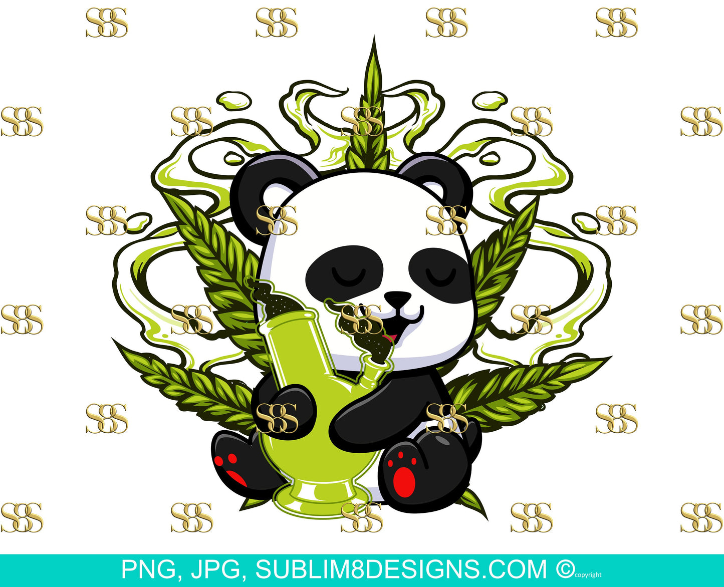 Panda Canabis PNG and JPG ONLY