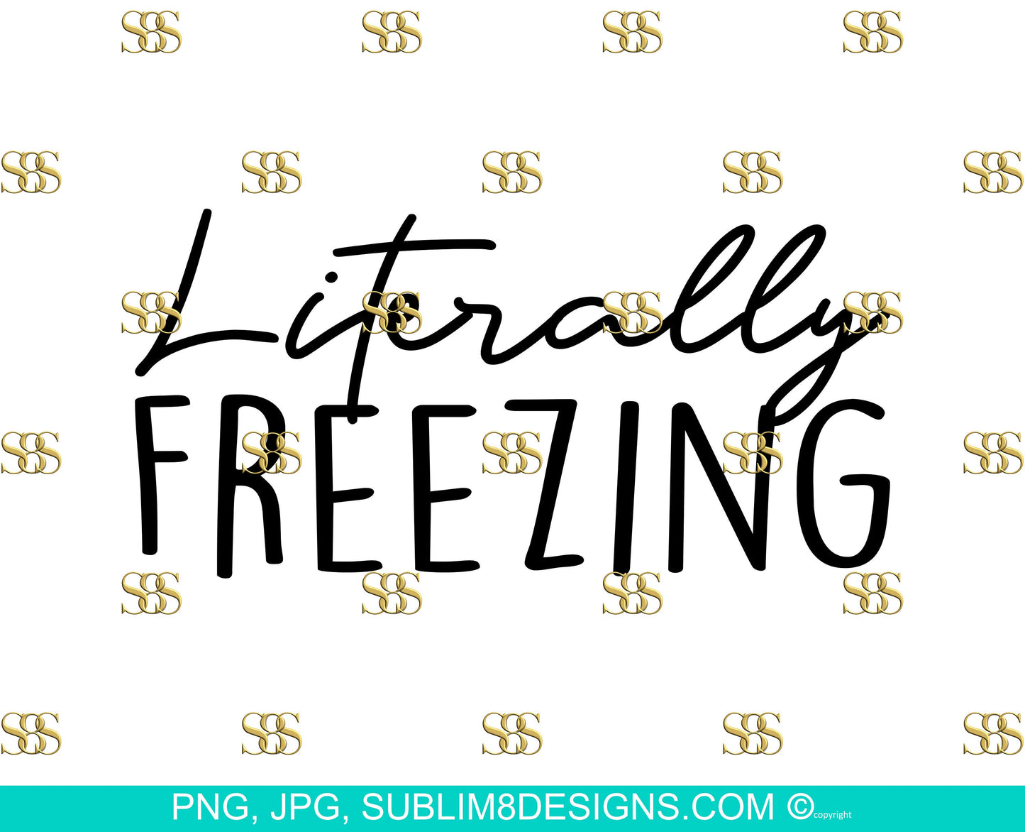 Litterallly Freezing SVG, PNG and JPG