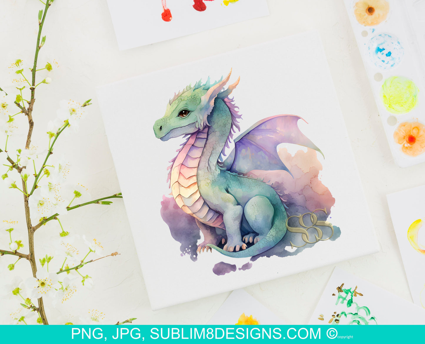 Watercolor Dragon